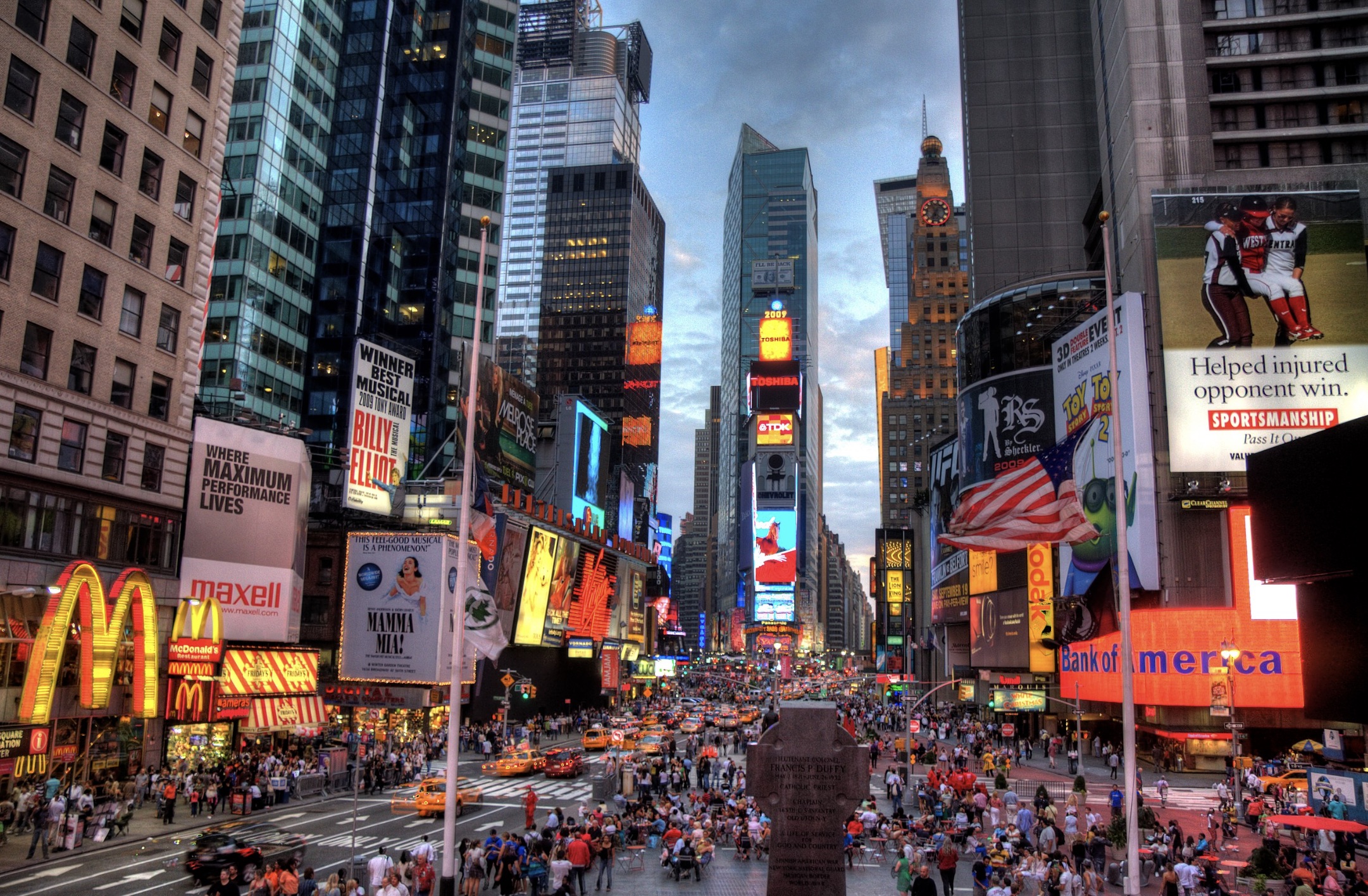 Times Square in modern times 